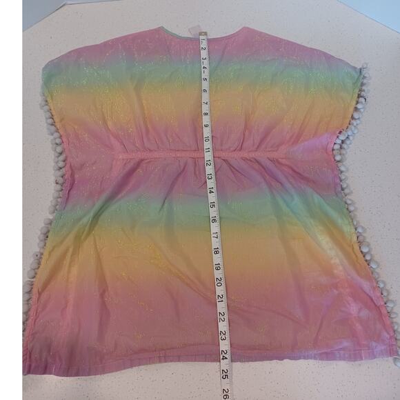 More Than Magic Colorful Iridescent Swim Coverup Size M7/8 - Picture 5 of 5